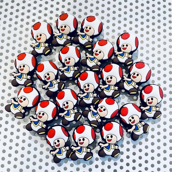 Lot of 20 Super Mario Character Shoe Charms + FREE Gift w/ALL orders (HYB018-18) - Picture 1 of 2